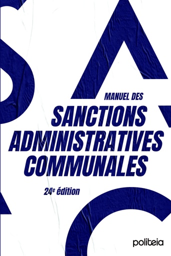Manuel des sanctions administratives communales (24e édition)
